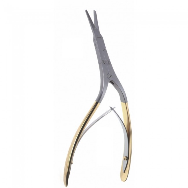 Caplan T.C. (Tungsten Carbide) Nasal Shears Scissor, Angled,19.5 cm,(Double Action) Caplan T.C. (Tungsten Carbide) Nasal Shears Scissor, Angled,19.5 cm,(Double Action)