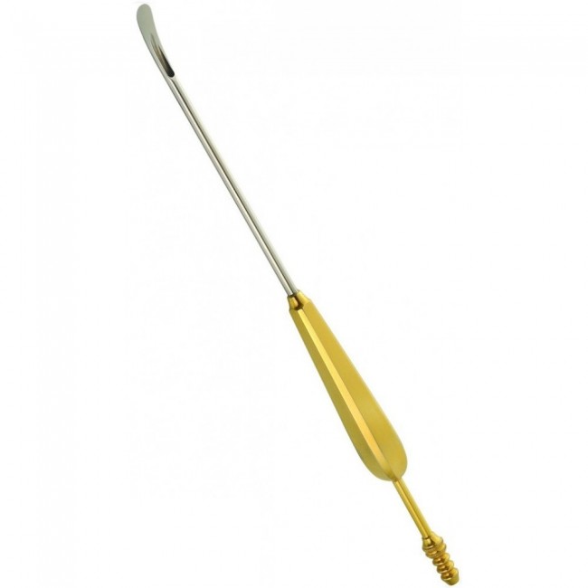 Scalp Suction Elevator,7 mm Wide Tip, Slightly Curved, 24 cm Scalp Suction Elevator,7 mm Wide Tip, Slightly Curved, 24 cm