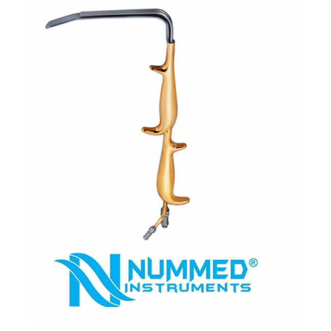 Ferriera Style Fiber Optic Retractor With Smooth End,Double Handle Ferriera Style Fiber Optic Retractor With Smooth End,Double Handle