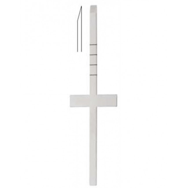 Cottle Chisel,Cross Bar, Laser Graduated With Hollow Cut, 18 cm Cottle Chisel,Cross Bar, Laser Graduated With Hollow Cut, 18 cm