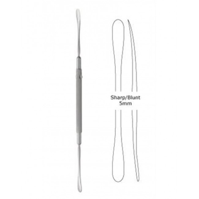 Freer Periosteal Elevator,Sharp/Blunt,Double Ended, 19 cm Freer Periosteal Elevator,Sharp/Blunt,Double Ended, 19 cm