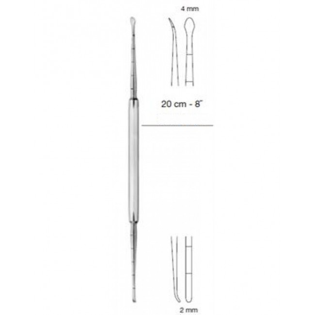 Cottle Periosteal Elevator,Double Ended, 3/4 mm, 23 cm
