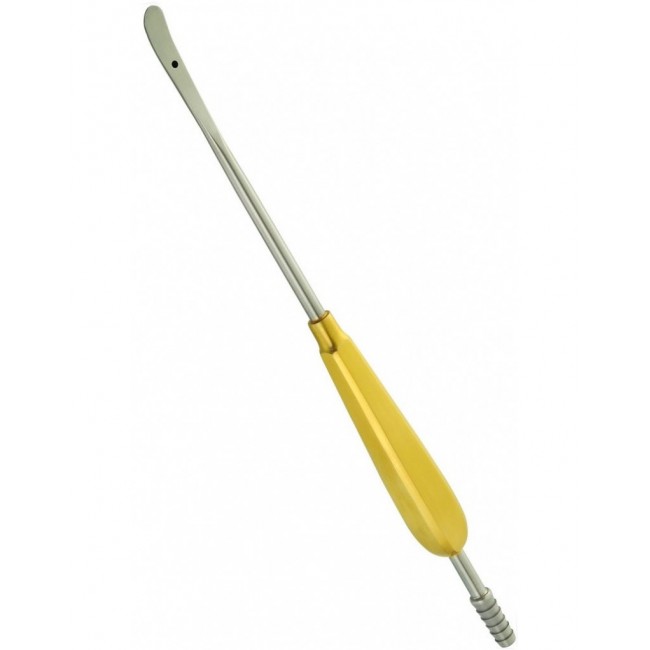 Scalp Elevator With Suction ,Curved 7 mm Wide Tip, 26 cm Scalp Elevator With Suction ,Curved 7 mm Wide Tip, 26 cm