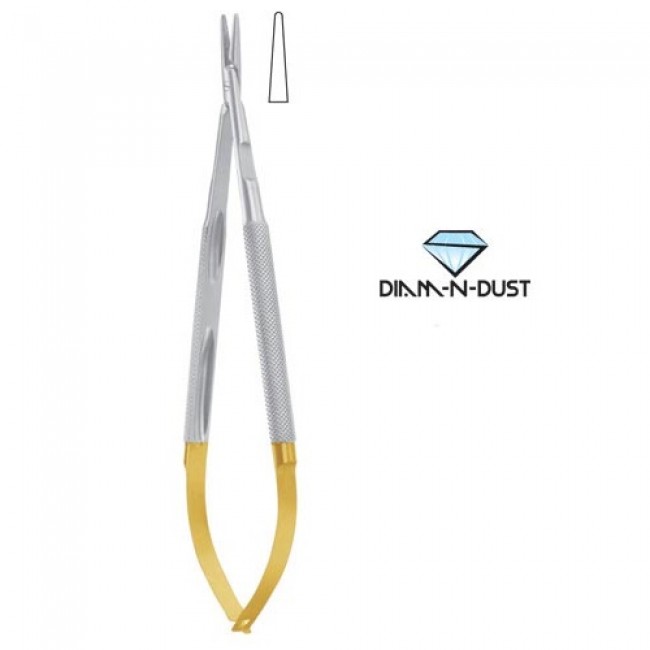 Diamond Dust Micro Needle Holder, Round Handle Without Lock