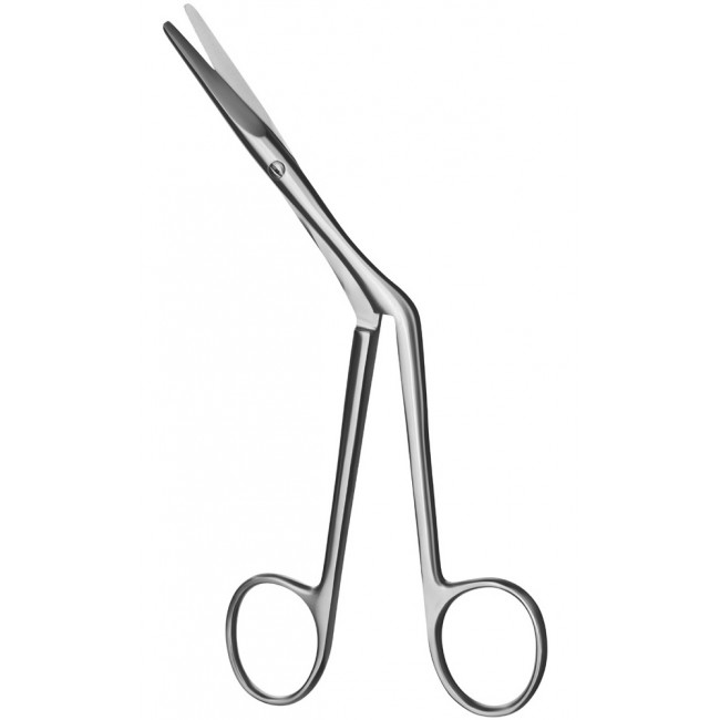 HeyMann Nasal Scissor,Angled To Side, Saw Edge,19 cm