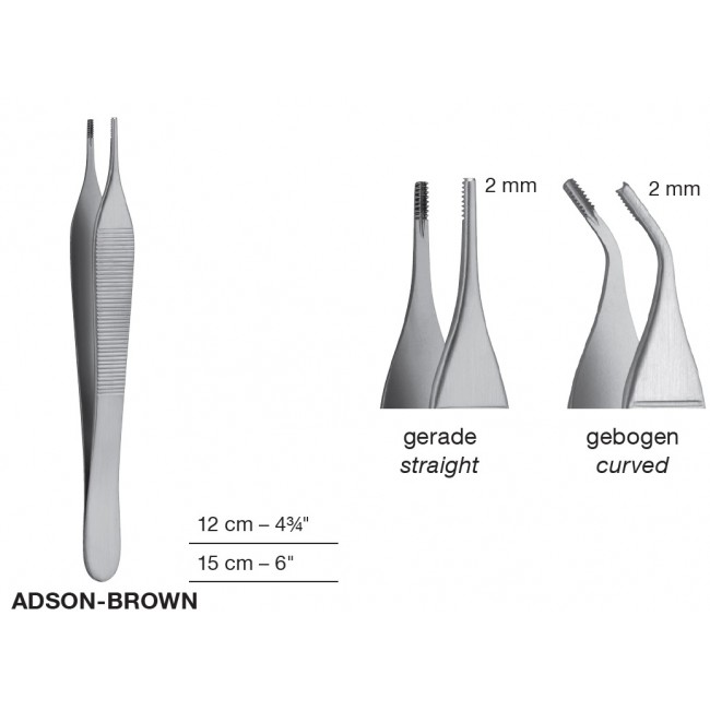 ADSON-BROWN Tissue Forceps,2 mm,