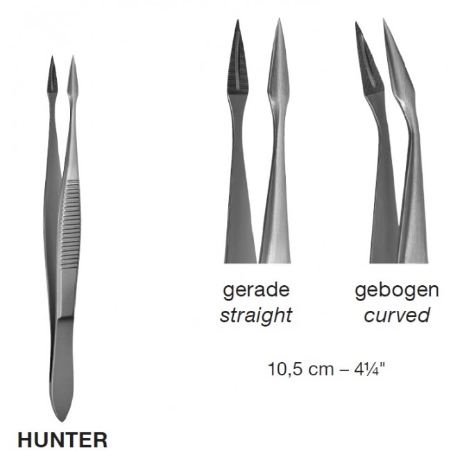 HUNTER Splinter Forceps,10.5 cm