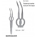BARRAQUER (Suture) Cilia Forceps,0.4 mm ,9.5 cm