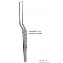 Hunt Ring Tip, Bayonet-Shaped, Micro Tumor Grasping Forceps,20 cm