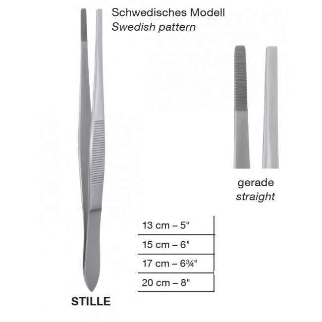 Stille Swedish Pattern Dissecting Forceps