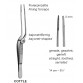 Cottle Fixing ,Bayonet-Shaped, Ear Dressing Forceps ,2 mm ,14 cm